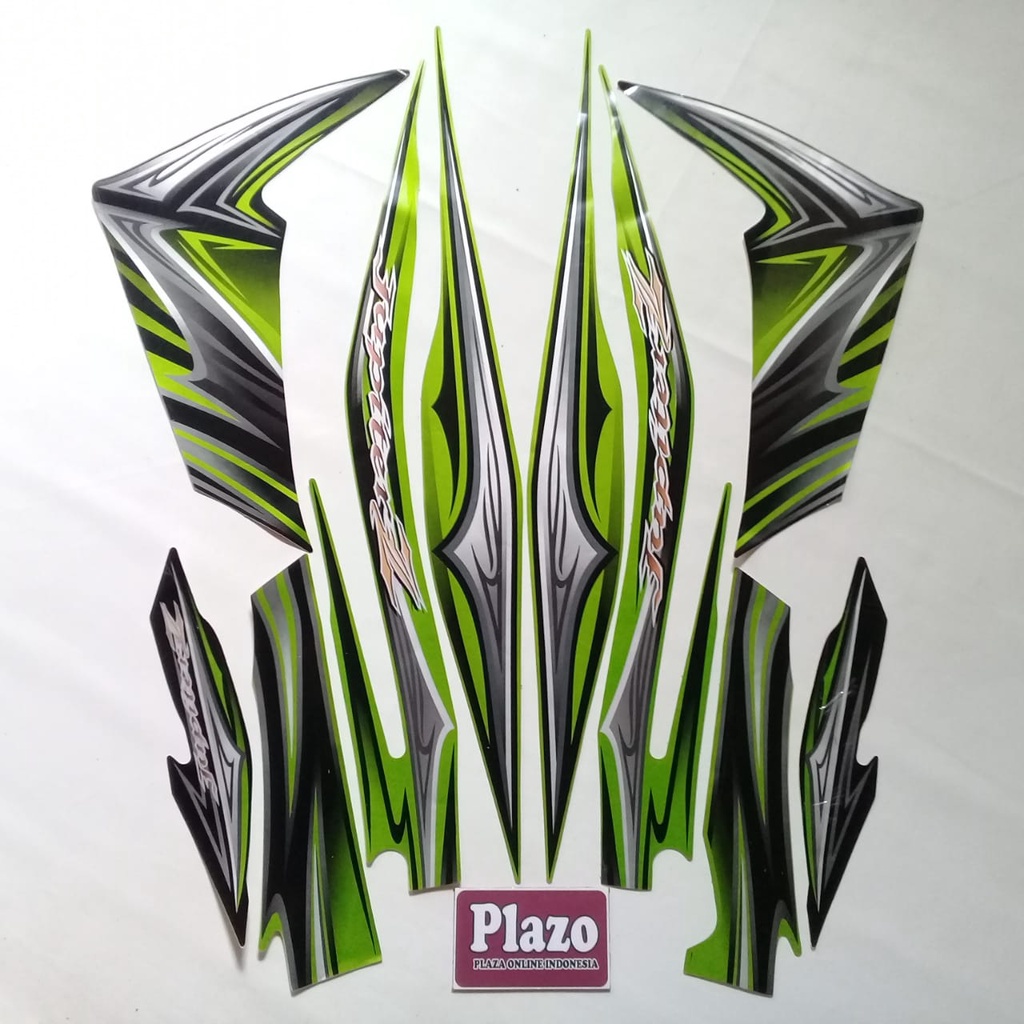 striping sticker lis body motor jupiter z 2011 hijau