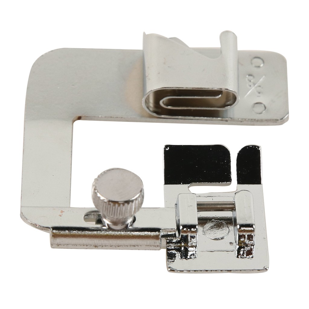 Metal Bias Binder and Rolled Hem Foot - Sepatu Kelim Gulung untuk Mesin Jahit Portable