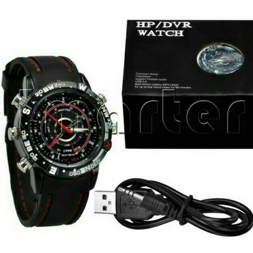 JAM TANGAN CB011 - Spy Cam Watch - Jam Tangan Kamera 8gb RANTAI - KARET - spy jam