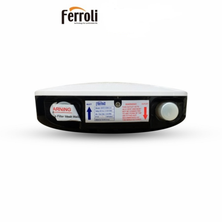 Ferroli Instant Electric Water Heater Divo Series SSN 2.4S Low Watt