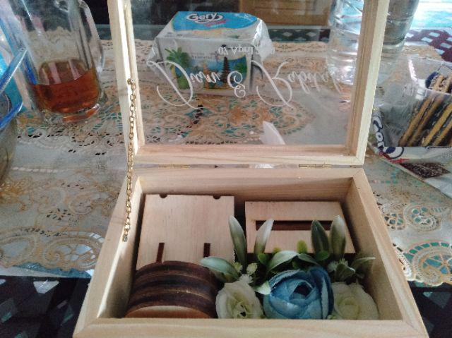 Wooden Ring Box / Kotak Cincin Kayu - Perhiasan