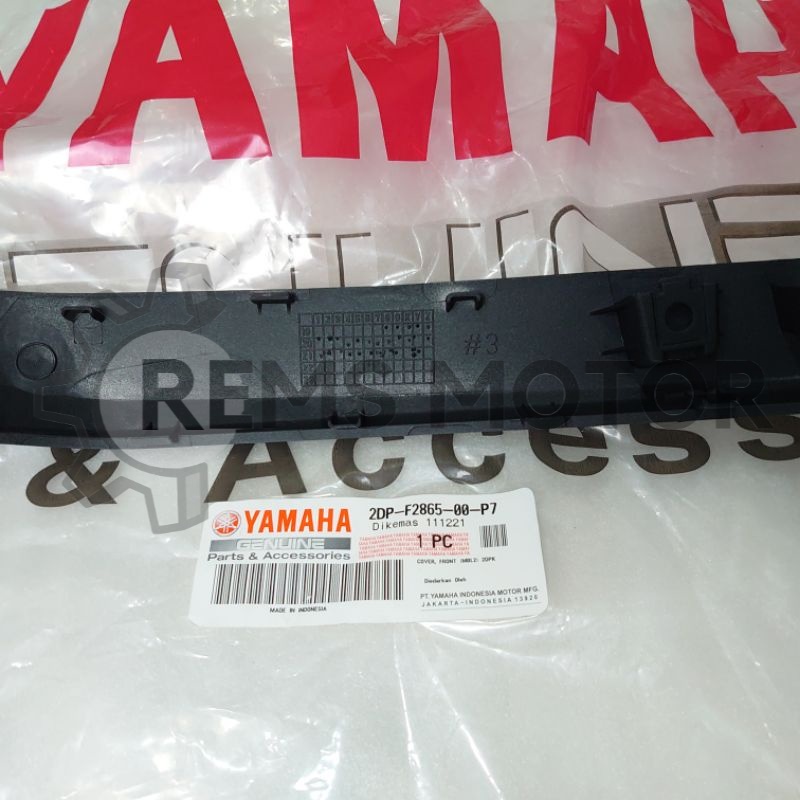 panel U tameng hitam doff 2DP-P7 nmax old original yamaha body alis dasi depan ori ygp