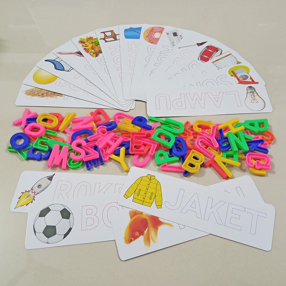 Flashcard Anak Mainan Edukasi Mencocokan Huruf