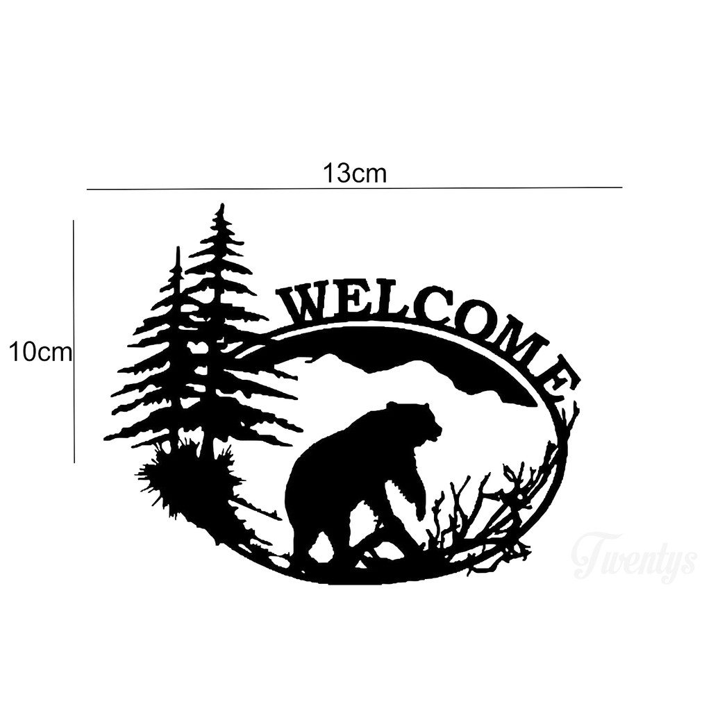 

STIKER WELCOME BEAR CUTTING STICKER VINYL DECAL