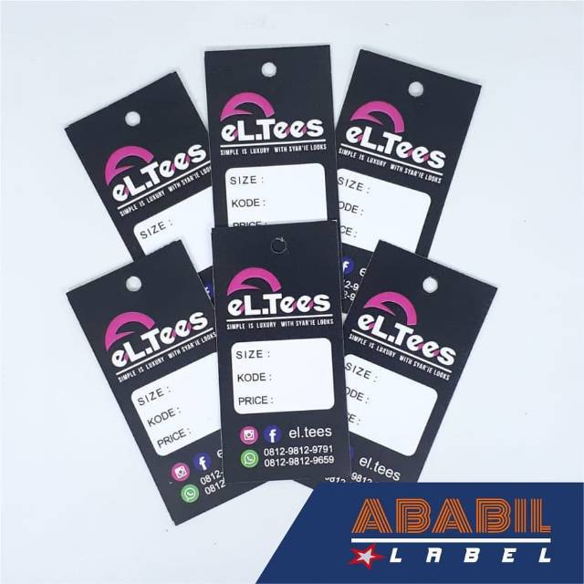 

Hangtag Baju Murah | Hangtag Label | Hangtag tipis