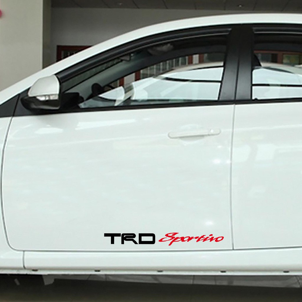 Sticker Mobil Cutting Vinyl TRD Sportivo 1 BUAH Shopee Indonesia