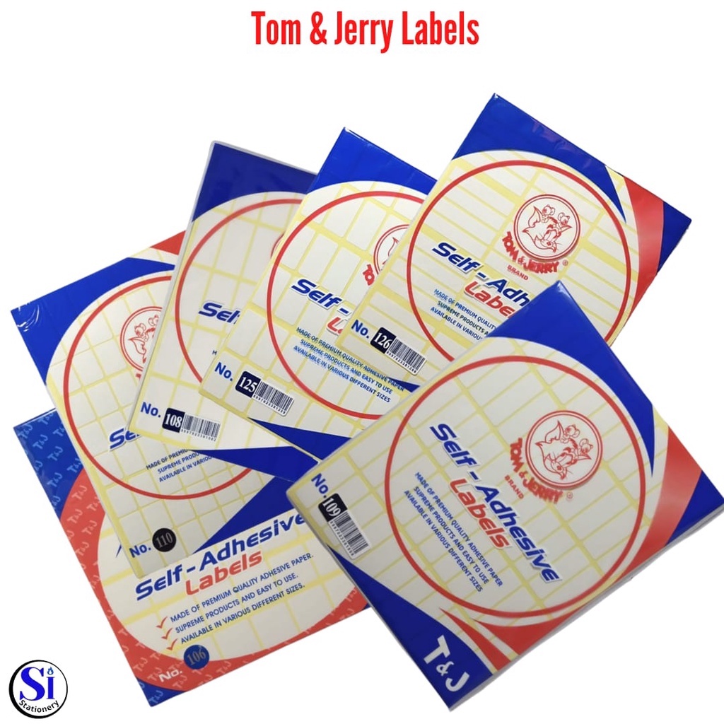 

Tom & Jerry Label Ukuran Kecil /Label No.106, 108, 109, 110, 125, 126