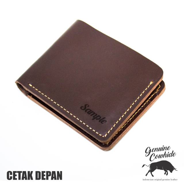 Dompet Pria 100% Kulit Asli Model Vintage Full Kulit Asli - Bisa Cetak Laser Nama