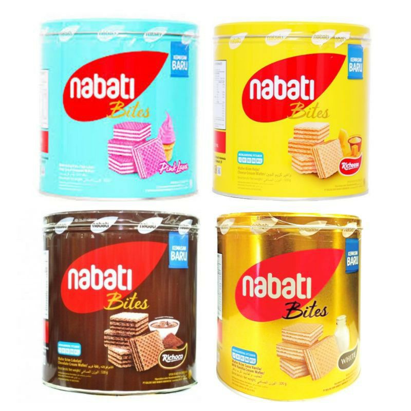 

nabati wafer 300gr(coklat,keju,pink lava,white)