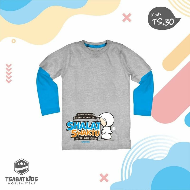 KAOS ANAK MUSLIM TSABAT KIDS