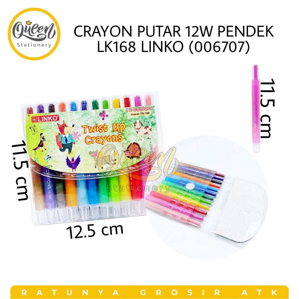 

CRAYON WARNA / ALAT MENGGAMBAR / CRAYON PUTAR 12W PENDEK LK168 LINKO (006707)