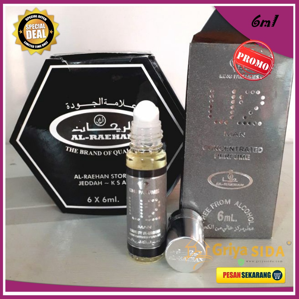 Parfum U2 MAN 6ml alraehan minyak wangi u2 al raehan mirip al rehab parfum Harga grosir PROMO!!