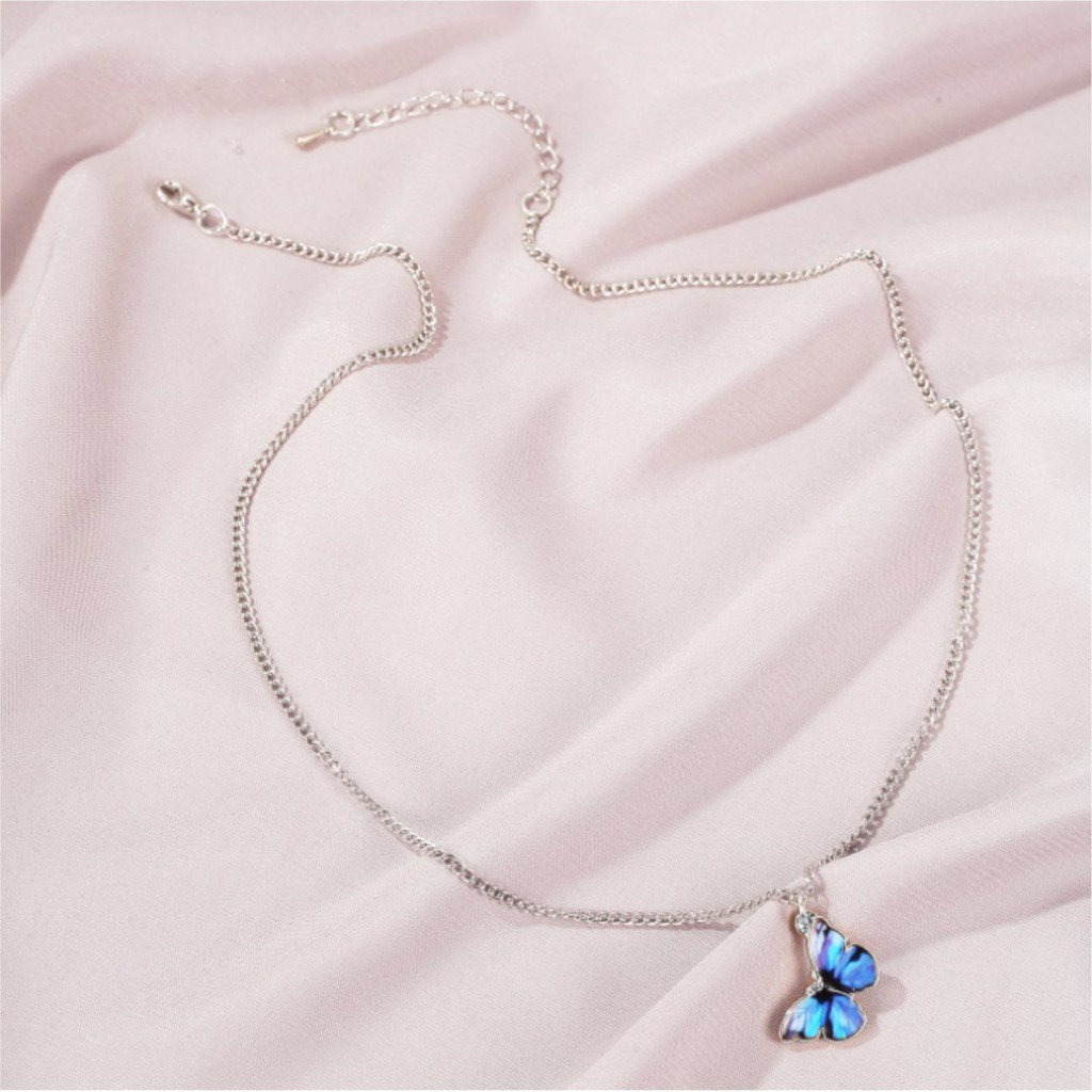 GOOD MADE - Korea Kupu Kalung Gelang Liontin Wanita Retro Chain Kalung Choker Gadis Gelang Fashion Perhiasa