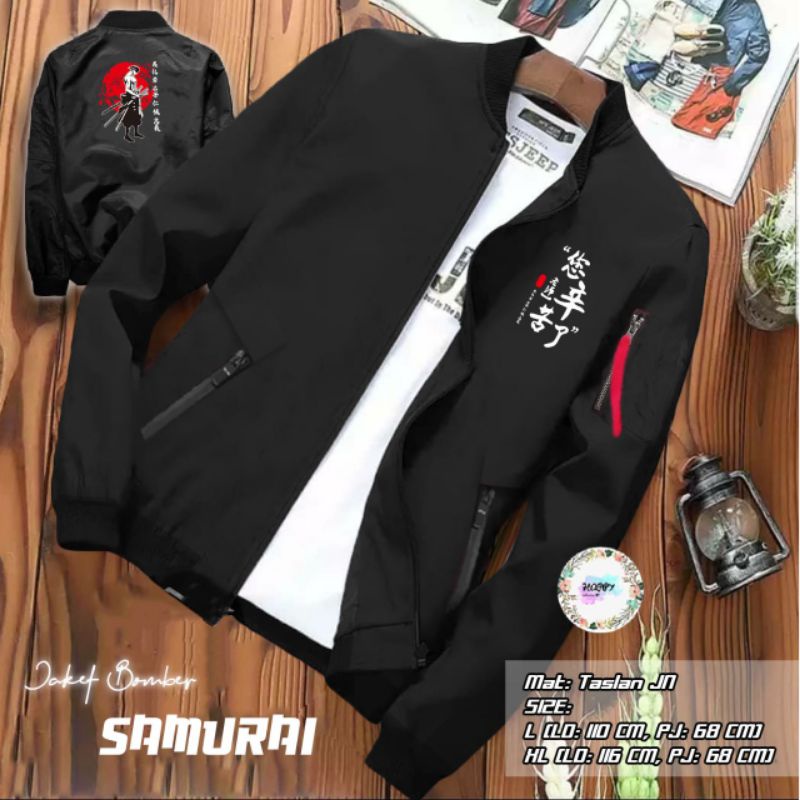 JAKET BOMBER JAPAN SAMURAI / JAKET BOMBER SABLON KEREN / JAKET BOMBER DISTRO / BOMBER BOLAK BALIK