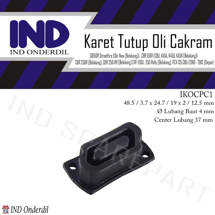 Unik Karet-Seal Tutup Oli Cakram-Master Rem Belakang CB150R-CB 150R Old-New Berkualitas