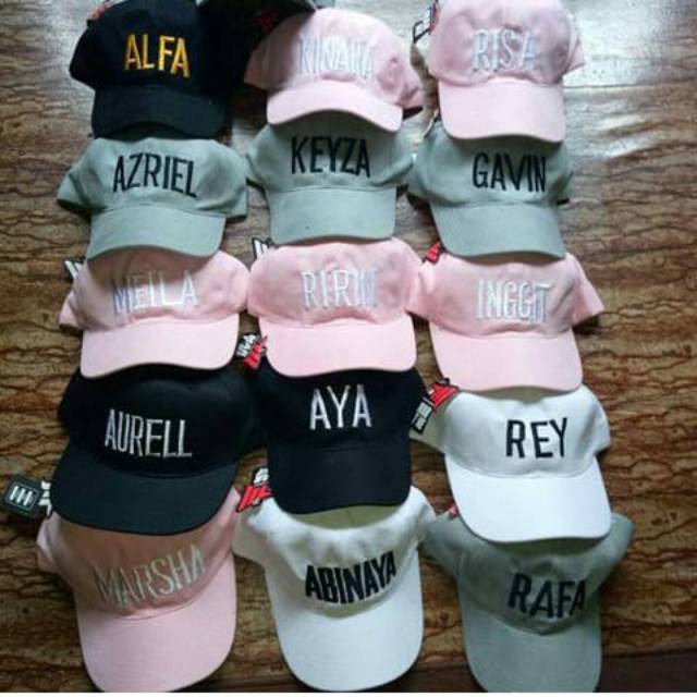 Topi Baseball custom Dewasa bordir nama satuan rafell Topi Baseball custom Dewasa bordir nama satuan rafell