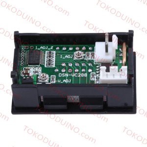 Promo DC VOLTMETER AMMETER DIGITAL AMPEREMETER 100V 10A DUAL LED DISPLAY 7 SEGMENT Murah