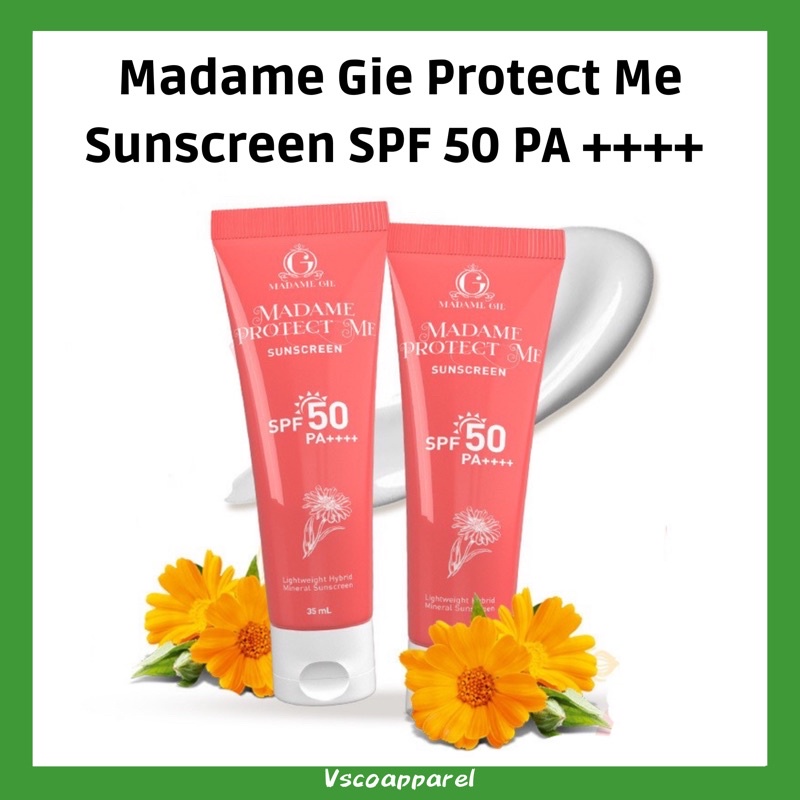 Madame Gie Protect Me Sunscreen SPF 50 PA ++++ With Calendula (Exp 2027)