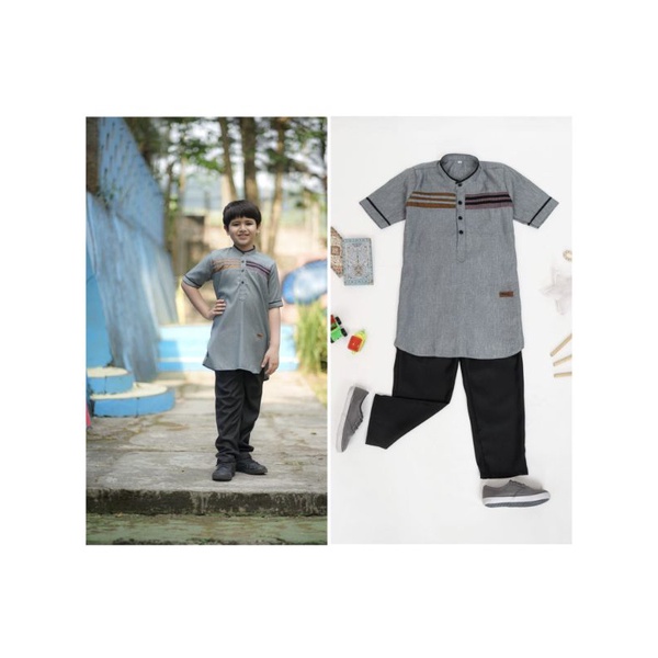 READY SET KOKO ANAK 9 - 10 TAHUN / SETELAN KOKO ANAK LAKI-LAKI REMAJA / KURTA FAUZAN