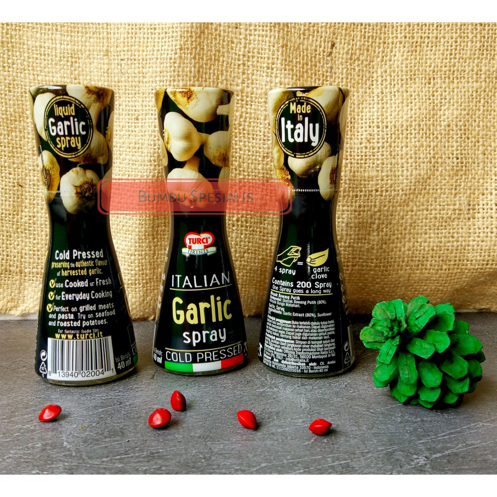 Turci Firenze Cold Pressed Spices Spray / Bumbu Perasa Spray - Garlic