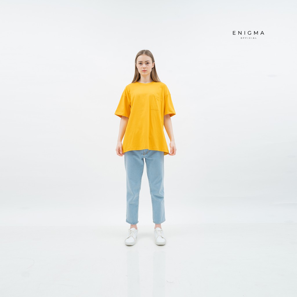 NEW Kaos polos oversize original enigma tshirt oversize pocket by enigma original