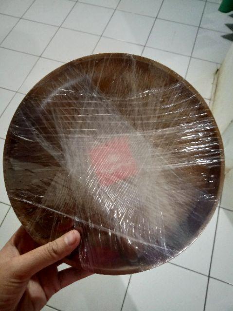 Piring Kayu Bulat