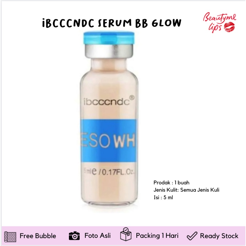 IBCCCNDC SERUM BB GLOW MURAH isi 5ml - sulam bedak  meso white mesowhite