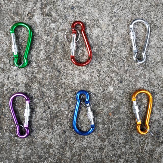 Keychain Carabiner/ Gantungan Kunci/ Carabiner Aksesoris besar model Screw