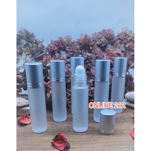 BOTOL KOSONG ROLL ON DOFF SILVER 8ML BOTOL PARFUM  SOVENIR
