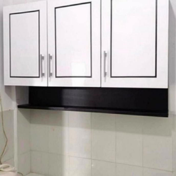 Rak Piring Lemari Gantung Kitchen Set Atas 3 Pintu Vidanistoreid