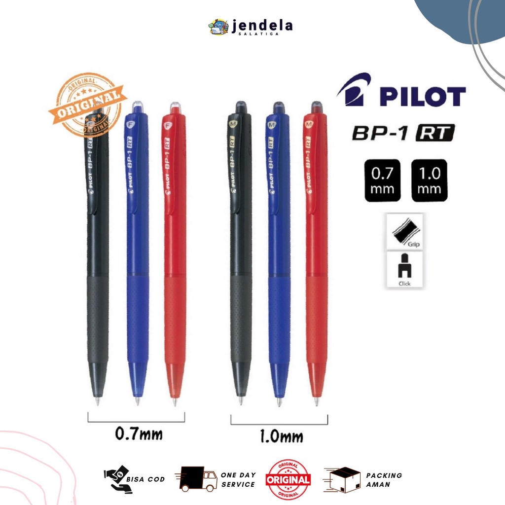 

Bolpoin Pilot BP-1RT Fine dan Medium / pcs - ATK