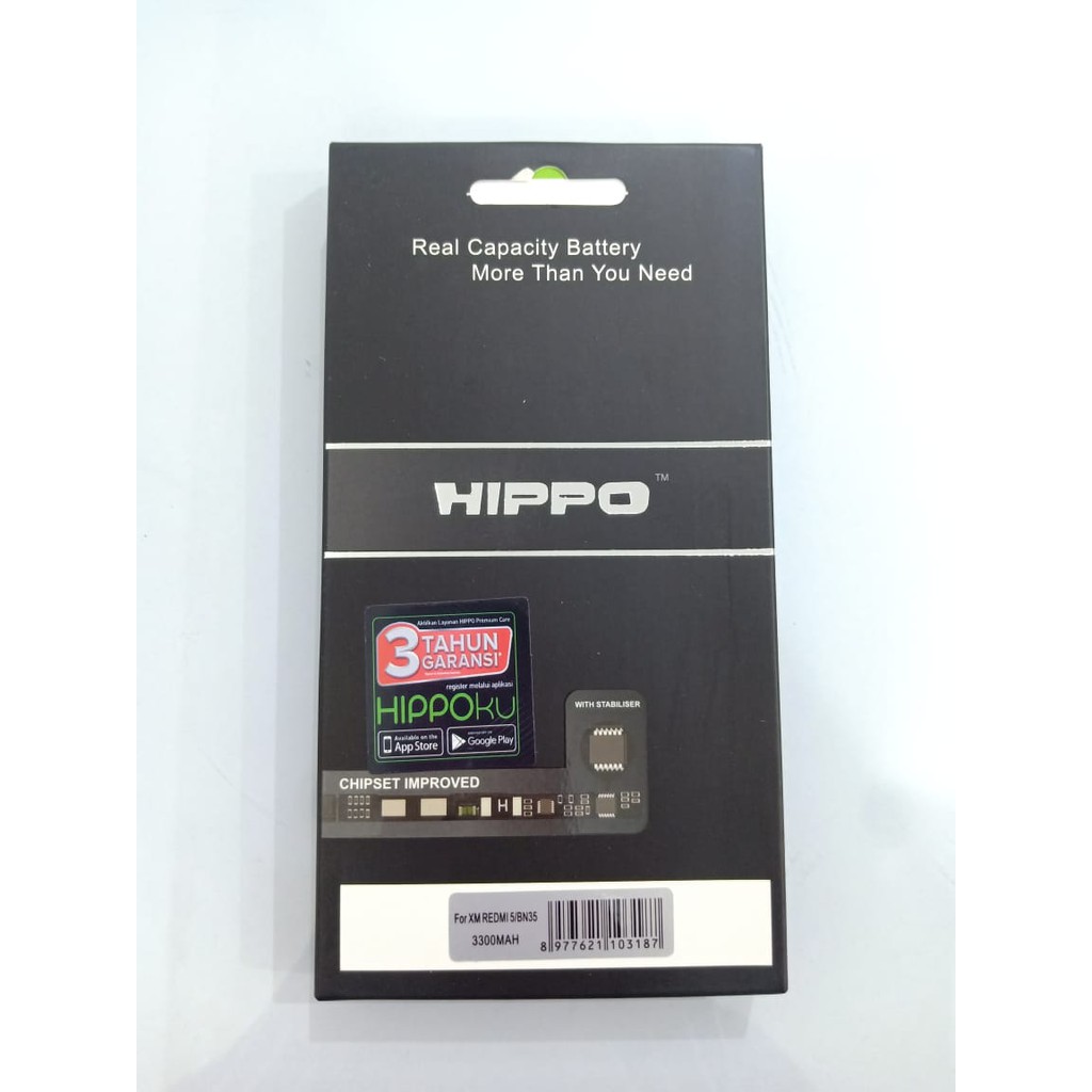 Baterai Batere Battery Hippo Xiaomi Redmi 5 BN35 BN 35 BN-35