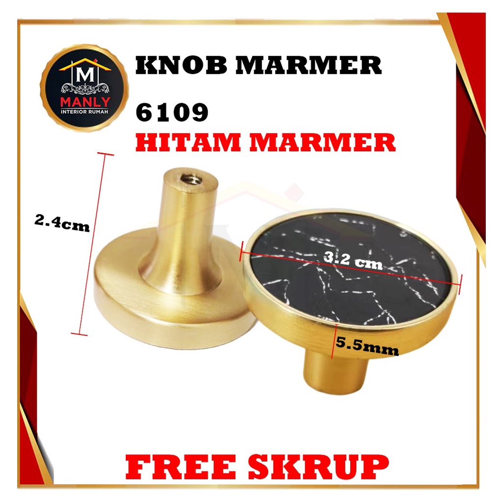 Knop Marmer Handle Marmer Tarikan Laci Lemari Marmer Hanlde Bulat Laci Pintu Lemari Knob Marmer Marble