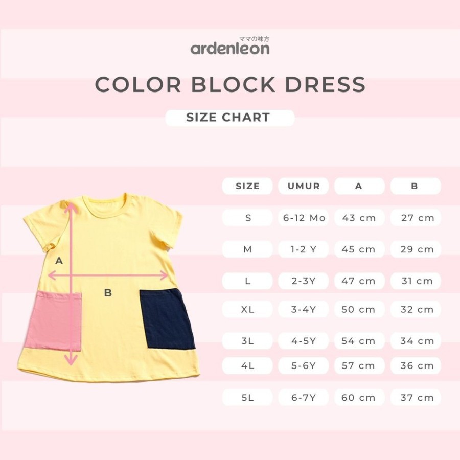 ARDEN LEON Girls Color Block Dress