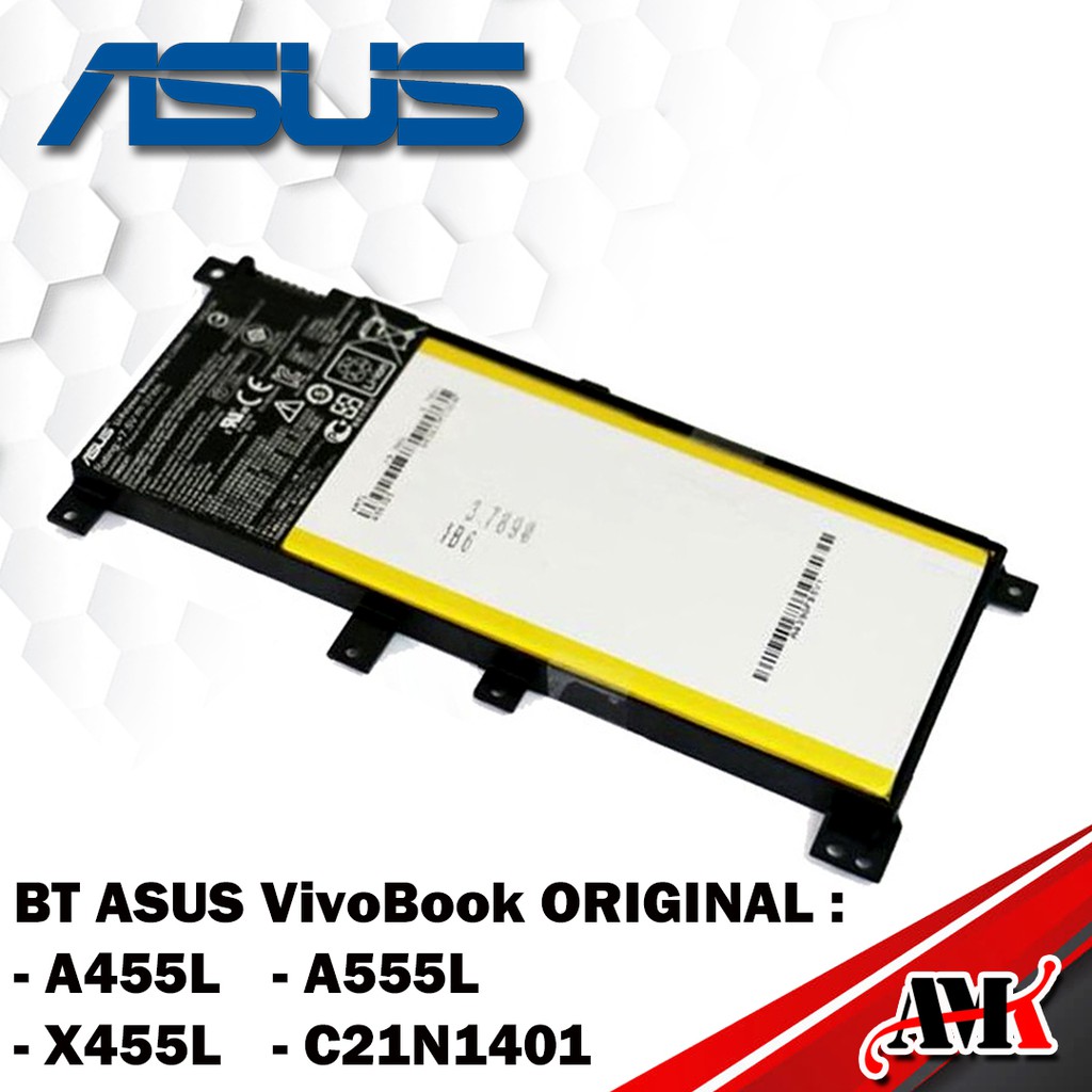 Baterai Laptop / Batrai / Battery ASUS ORI A455 A455L A455LA A455LF A455LD A455LN K455 K455L