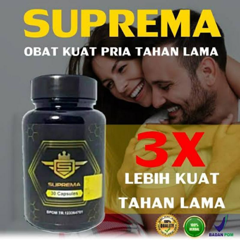 Suprema Asli Original Obat Pembesar Penis Kelamin Vital Kuat Sex Pria Tahan Lama Permanen