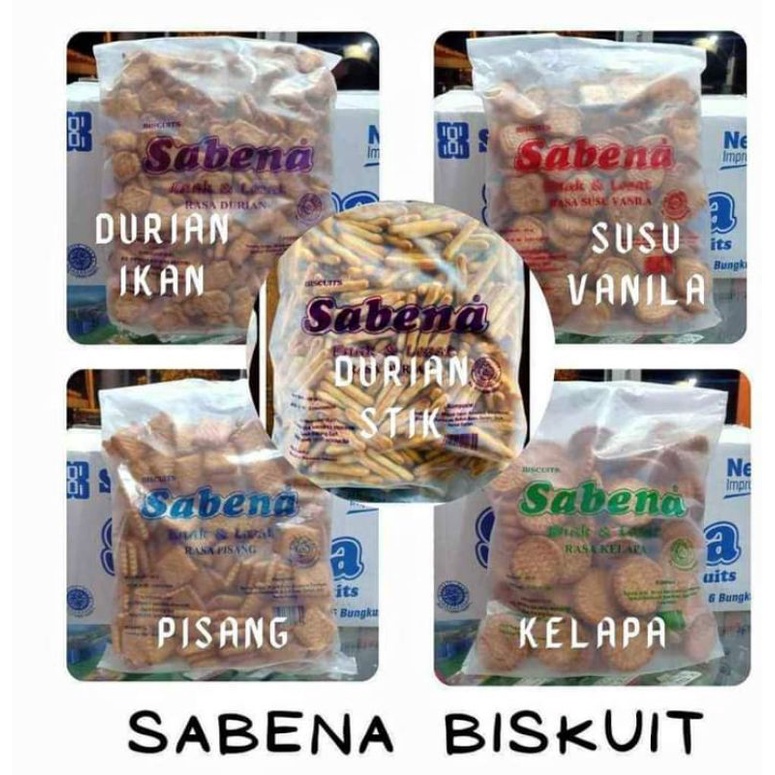 

1 DUS BISKUIT SABENA MIX RASA ISI 6 BUNGKUS x 400 gr