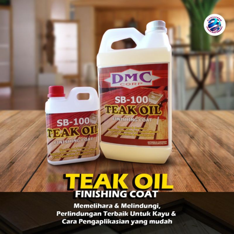 Minyak Kayu Teak Oil Solvent Water Based Berkualitas Sb 100 Wb 100 1liter Shopee Indonesia