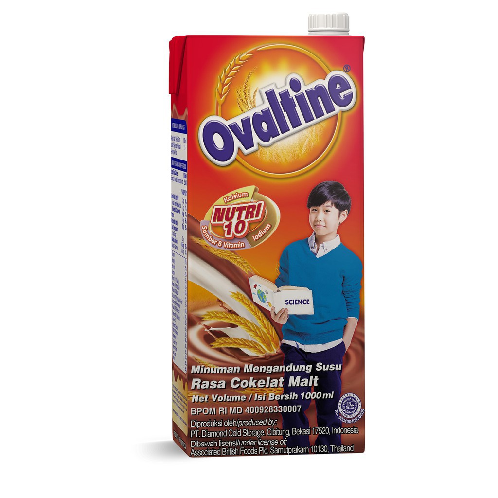 

Susu OVALTINE UHT Cokelat Choco Malt 1 Liter / 1000ml