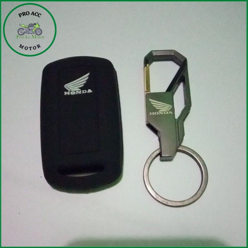 Gantungan Kunci Remote Dan Cover Silikon Remote keyless Honda Vario 150