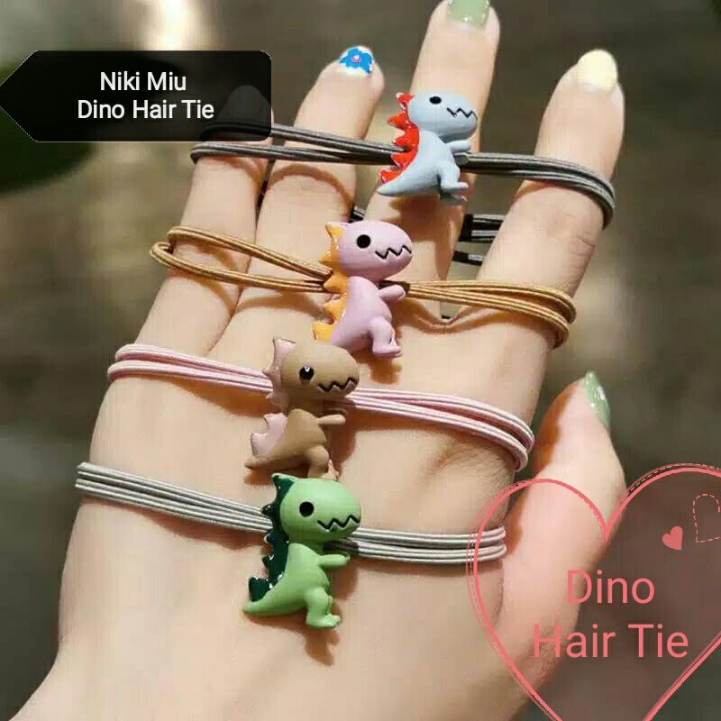 Dino Hair Tie Ikat Rambut Korea