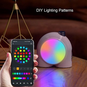 Divoom Planet-9 lampu samping tempat tidur yang dapat disesuaikan, hadiah ulang tahun dekorasi kreat