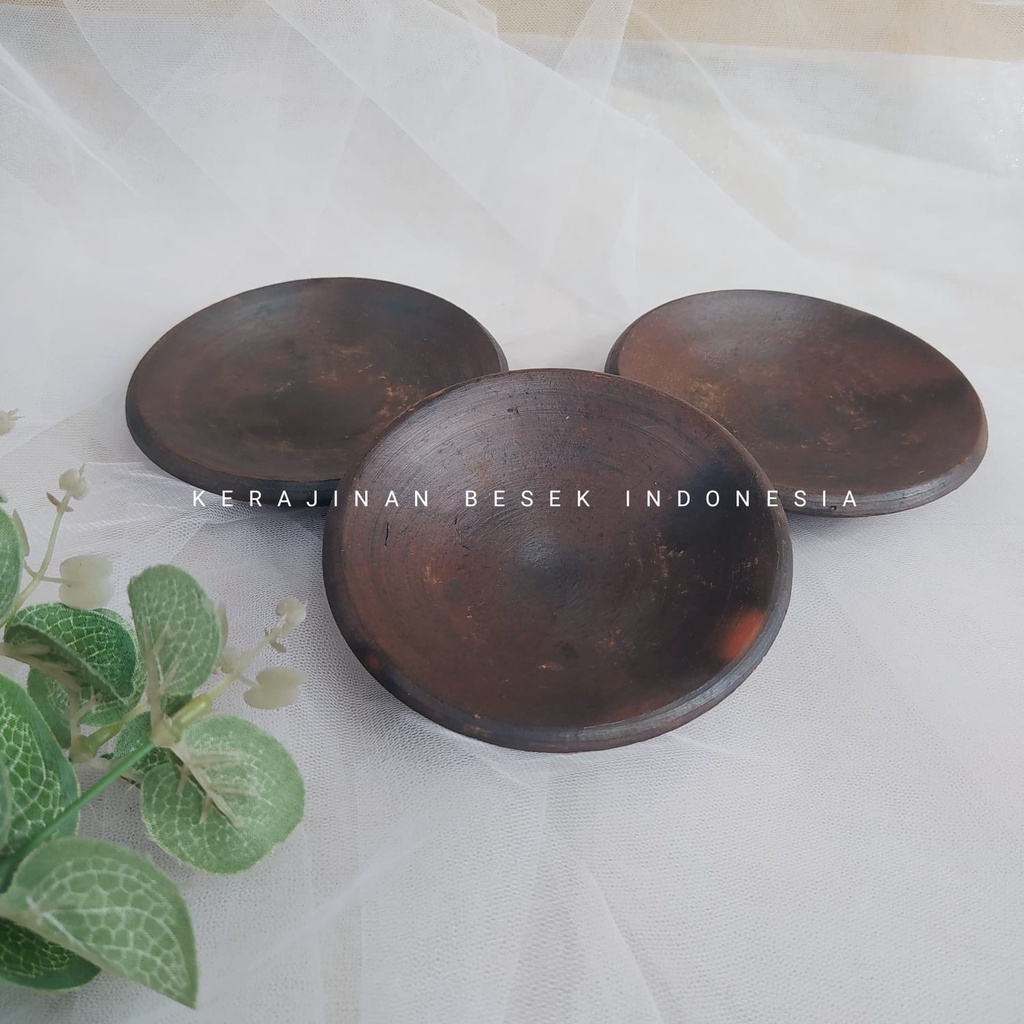 PIRING TANAH LIAT ukuran 14cm // Piring saji // Piring tanah liat murah // Piring gerabah// Piring r