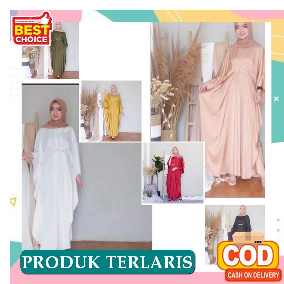 Kaftan Wanita Kondangan | Kaftan Putih Mewah | Kaftan Jumbo | Kaftan Premium | Dress Kaftan | Kaftan