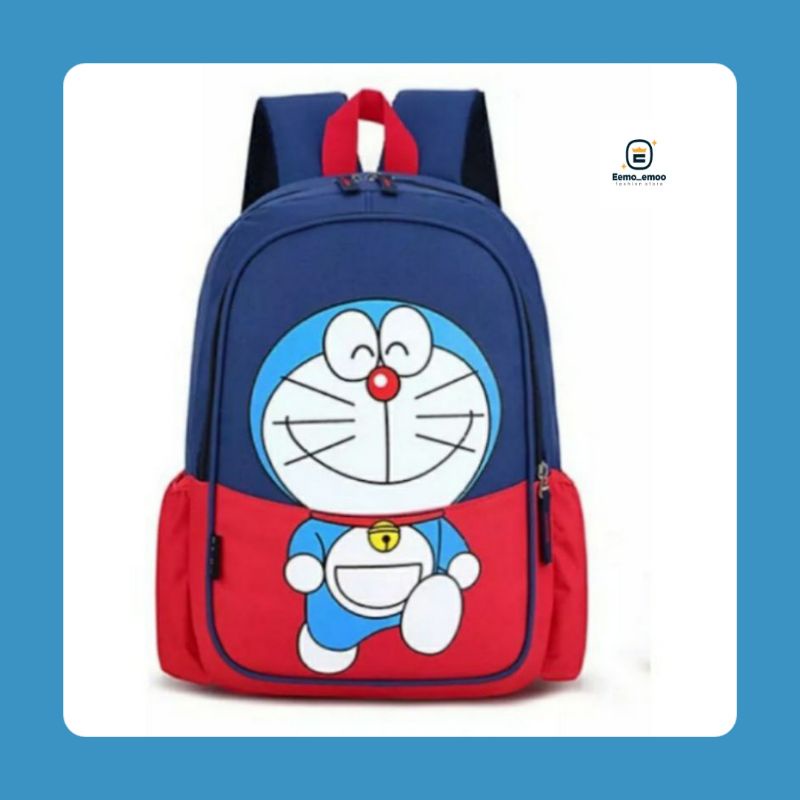 DORAEMON TAS RANSEL SEKOLAH ANAK UNTUK ANAK PAUD/TK/SD RANSEL JALAN JALAN EMOEMO