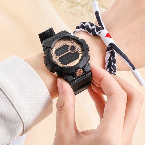 ✅[COD] Jam Tangan Couple Sport Digital  Led Rubber Murah  Watch C07