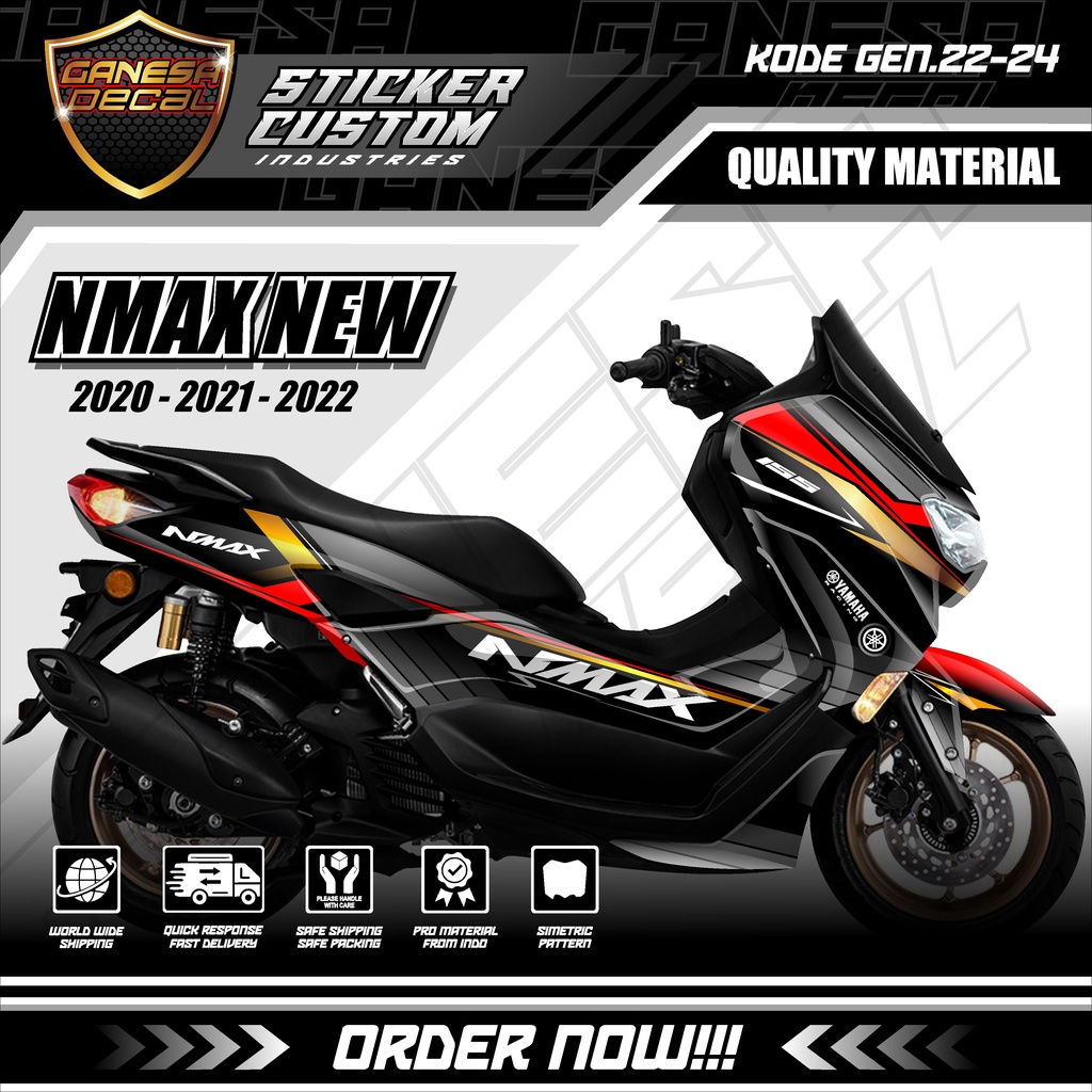 Decal Sticker Dekal Stiker Motor Yamaha New Nmax 2020 - 2021 - 2022 Facelift ABS - non ABS Fullbody 