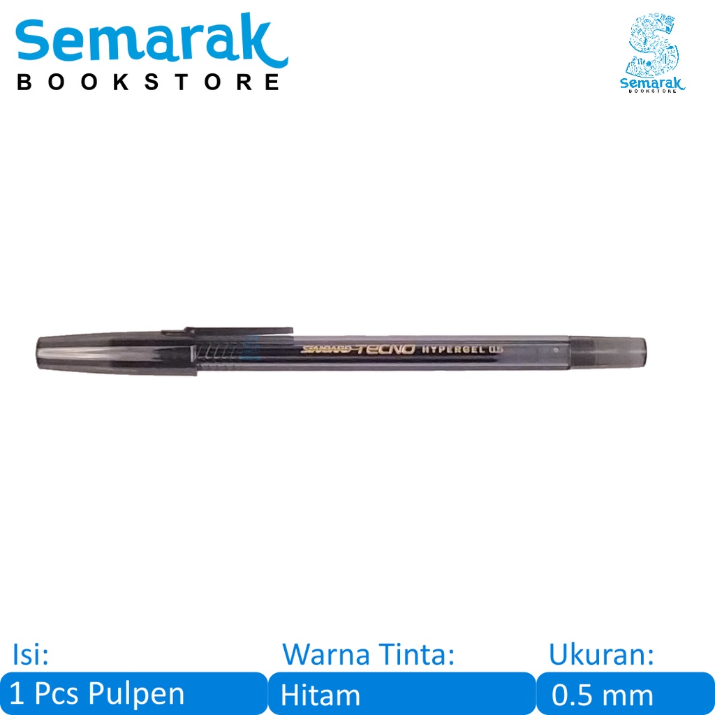 

Standard Tecno Hyper Gel Pena Jel 0.5 - Hitam