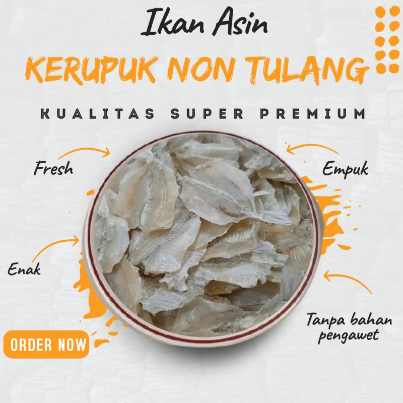 

Ikan Asin Kerupuk Non Tulang Tawar Kualitas Super Premium