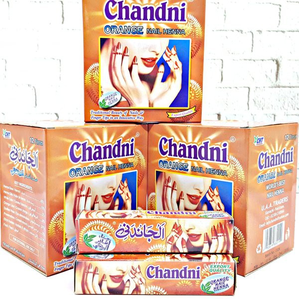 Promo    Henna Chandni Nail Orange - Kuku Pacar - Cat Kuku    terlaris
